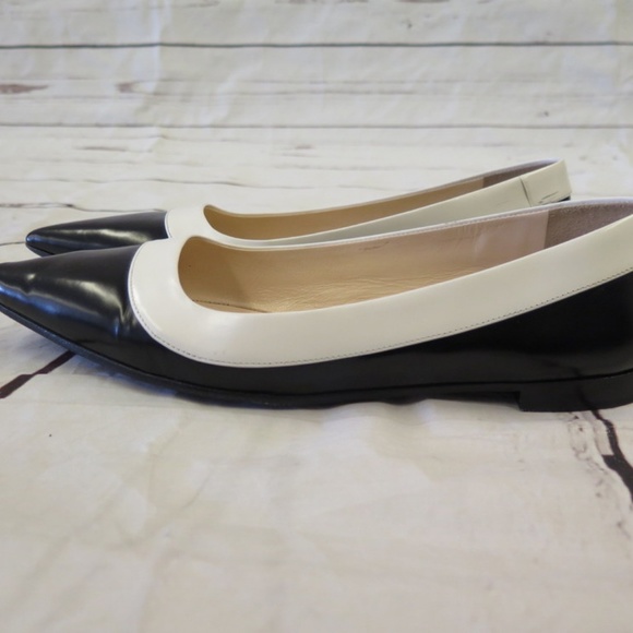 Prada Flats Black & White Bi-Color Spazzolato - Picture 6 of 7